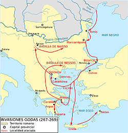 Visigots entren a l'imperi romà