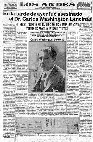 Asesinato de Carlos Washington  (1929)