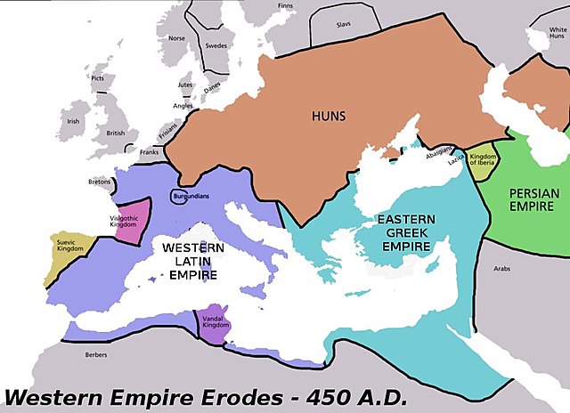 The Empire is split in half