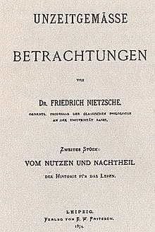 Unzeitgemäße Betrachtungen