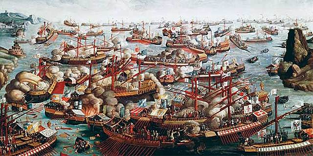 Felipe II vence en Lepanto a los turcos.