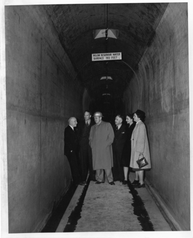 James E. Hilton and visiting party