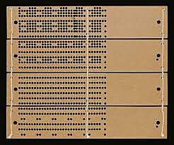 Utilización de tarjeta perforada