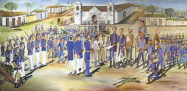 Llegada de Charles H. Davies por William Walker.