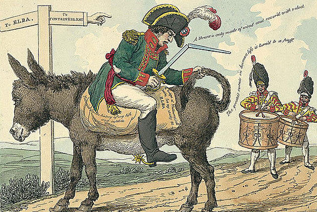 Abdication of Napoleon (green)