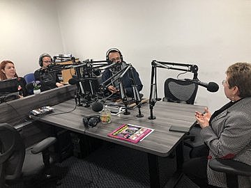 Gira de medios hablando de Georreferenciación Educativa