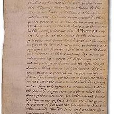 Timeline: England's Steps to a limited Monarchy