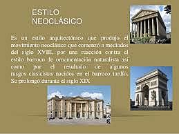 Toma forma el estilo neoclasico.