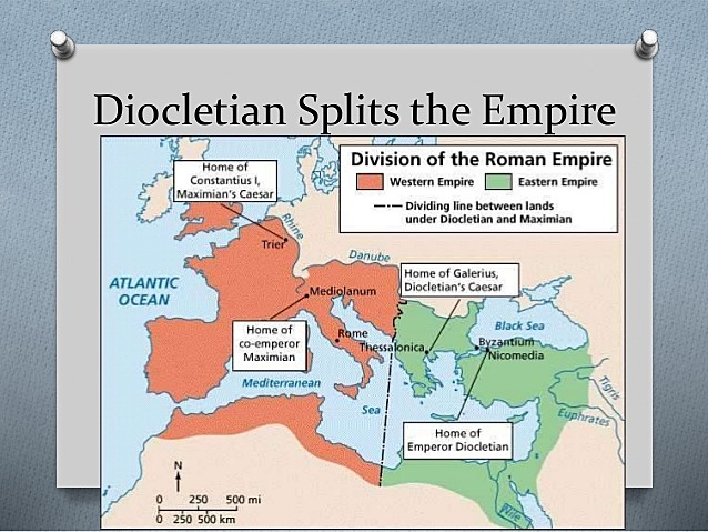 DIOCLETIAN DIVISION OF THE ROMAN EMPIRE