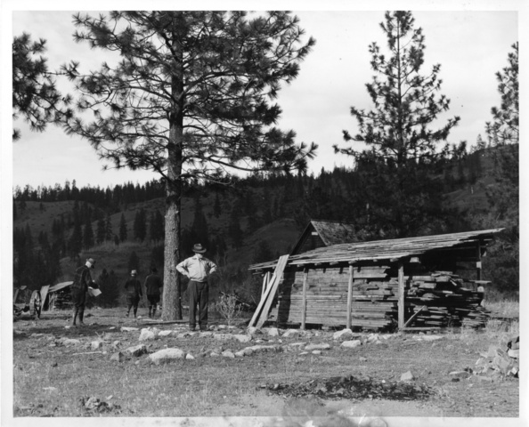 Remains of abandoned house