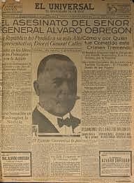 Muere Obregón