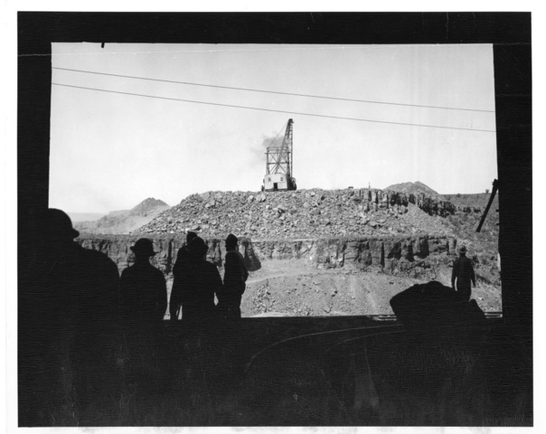 View upstream from inlet of Bacon Tunnel across the Bacon Coulee