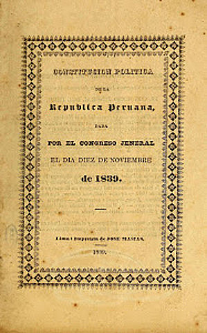 Constitución Política del Perú de 1839.