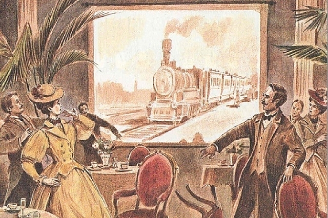 Die erste Filmvorführung