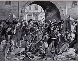 Motín de Esquilache (contra las reformas del ministro italiano).