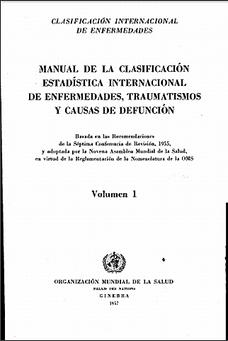 1853 BCE CIE 10 Clasificación de Enfemedades