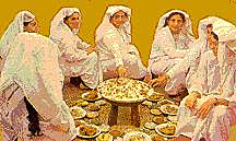 La cocina budista priorizaba el arroz hervido o al vapor, el azúcar y el ghee.