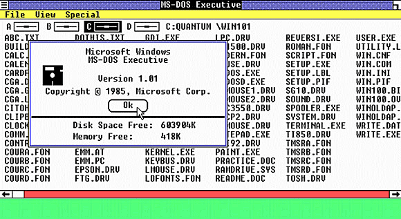 Primer sistema operativo Windows