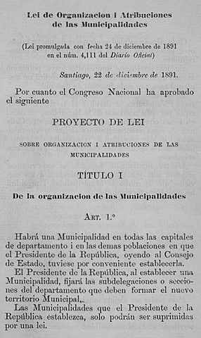 Decreto creación Municipales