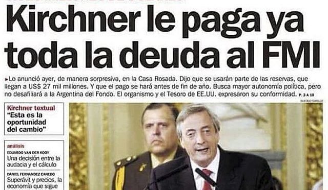 Pago de deuda con FMI