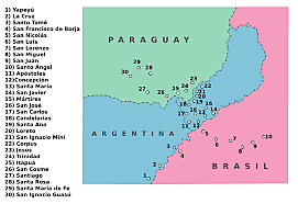 Cesión de las reducciones jesuíticas a Portugal a cambio de la entrega de la colonia de Sacramento.
