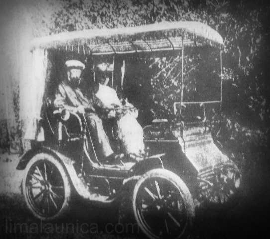 llego el primer automovil al peru