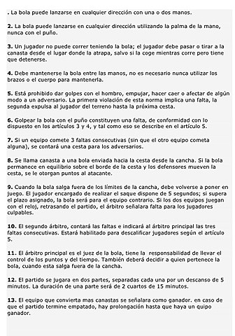 Se publican las primeras 13 reglas