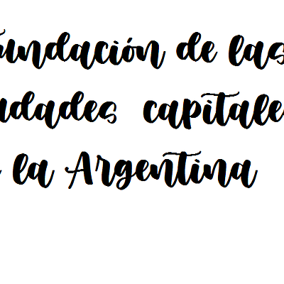 Timeline: Fundación de todas las ciudades capitales de las provincias Argentinas