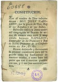 Se aprueba el Estatuto de Bayona