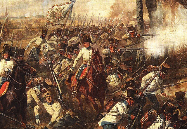 Napoleon Defeated at the Battle of Leipzig