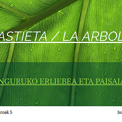 Timeline: La Arboledako paisaiaren eboluzioaren ardatz kronologikoa