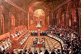 Celebración del Concilio de Trento,