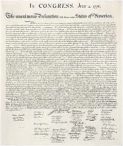 Declaració d’Independència dels EUA.