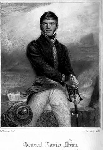 Francisco Javier Mina llega a México