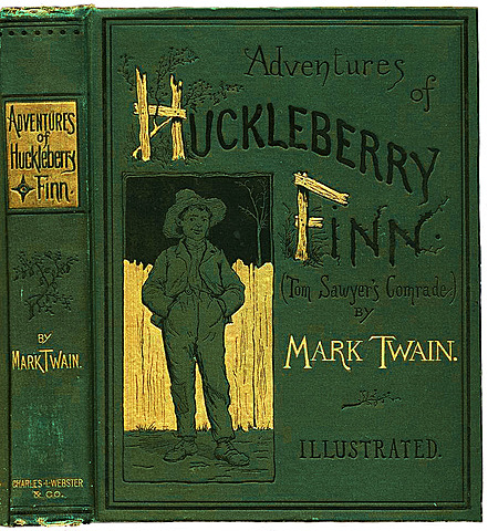 Las aventuras de Huckleberry Finn de Mark Twain.
