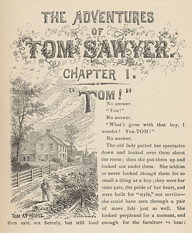 "Las aventuras de Tom Sawyer" de Mark Twain.