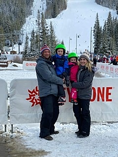 First family ski trip