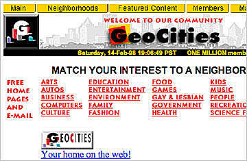Plataforma Geocities