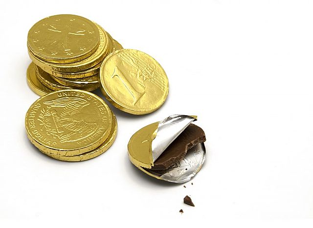 Dinero de chocolate
