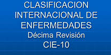 CIE 10 Clasificación de Enfermedades