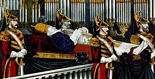 Muere Luis I, el reino es heredado a su hijo, Carlos el calvo.