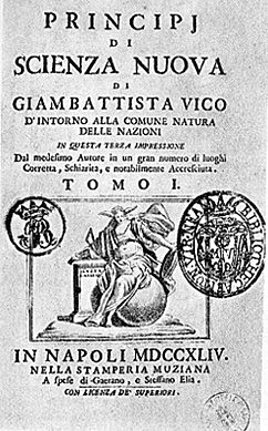 Aportes pedagógicos de Giambattista Vico:  Ciencia Nueva “Scienza Nuova”