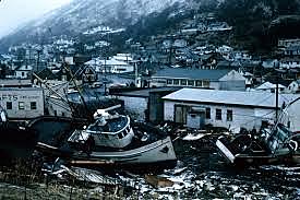 Alaska earthquake located Shoup bay, Alaska