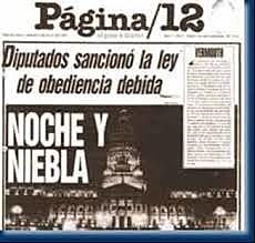 Aprueba la Ley "Obediencia Debida"