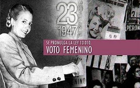 Argentina- Derecho al voto femenino.