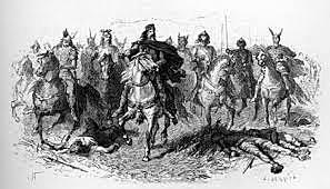 En el año 772 inicia la campaña contra la región de Sajonia.