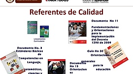 Timeline: Documentos de Referencia: Referentes de Calidad y Referentes para la Actualización Curricular MEN