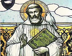 Fundación del convento Bobbio por san Columbano