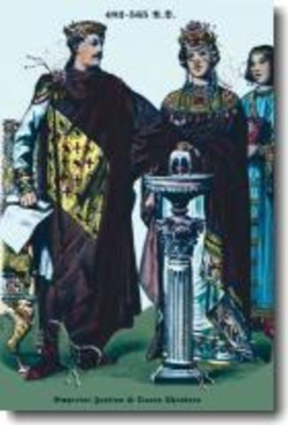 justininian becomes emperor