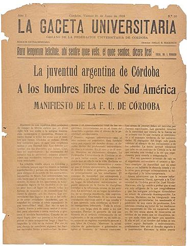 Publicación del "Manifiesto Liminar"